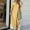 Yellow, variant on Babysbule Dresses For Women Summer Ladies Solid Color Casual Long Sleeve Turndown Collar Dress Beach Casual Maxi Sundress