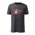 thumbnail image 1 of DPTALR T-Shirt à Manches Courtes Décontracté Flottant Imprimé Amour Col Rond Blouse, 1 of 2