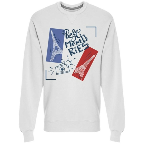 Best Memories Paris Sweatshirt Men -Image by Shutterstock, Male XX-Large