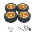 thumbnail image 1 of maskred Adaptateur de Moyeu de Roue en Caoutchouc pour Wltoys 1/18 Adapté pour Wltoys 1/18 Adaptateur de Moyeu de Roue en Caoutchouc Multifonctionnel Doré 1Set, 1 of 6