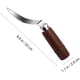 thumbnail image 5 of Herramienta de coco, removedor de carne de coco, mango de madera duradero, abridor de coco de acero inoxidable, cuchillo rascador para cocina y hogar Fokelyi WMPH-575, 5 of 7