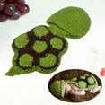 thumbnail image 3 of Worgeous FOXNOVO Tortoise Style Baby Infant Newborn Handmade Crochet Beanie Hat Clothes Baby Photograph Props (Green), 3 of 8