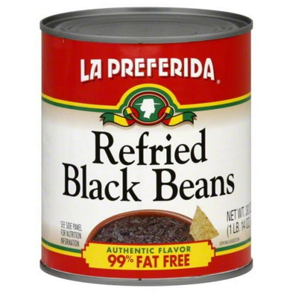 La Preferida Refried Black Beans, 30 Oz