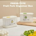thumbnail image 1 of Push Type Disposable Fruit Fork Box Container Reusable Storage for Canned Cake Dessert Picks Easy Portion Control and Clean Up for Party Catering and Home Entertaining Events Sopatenor, 1 of 8