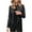 Black, variant on Women's Faux Leather Jackets Long Blazer Fashion Sleeve Open Front Short Cardigan Suit Jacket Coat Top Blazers for Work Casual Moto Biker Outwear