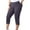 Purple 2, variant on FAIWAD Capri Pants for Women Summer Plus Size Stretch Knee Length Leggings Elastic Waist Casual Yoga Workout Running Joggers