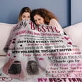 thumbnail image 4 of To My Bestie Gifts Bestie Throw Blanket Ultra Soft Cozy Best Bestie Fleece Flannel Blankets Good Friends Friendship Gifts Blanket for Besties Soul Sister BFF Teen Girls Women Anniversary,(30"x40"), 4 of 9