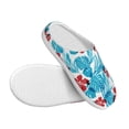 thumbnail image 3 of Balery Hawaiian Style Pattern Women's Fuzzy Memory Foam Slippers Fluffy Winter House Shoes Indoor and Outdoor-42/43, 3 of 7