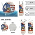 thumbnail image 5 of Jeiento Puerto Rico Flag Car Seat Cover Full Set for Men Woman Car Floor Mats Steering Wheel Cover Keychains Seatbelt Pad Armrest Cover Cup Coasters Funny Frog Lipstick Holder Auto Accessory 17pcs, 5 of 7