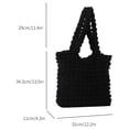 thumbnail image 4 of Bolso Axila para Mujer Bolso Mano Con Bolso Hombro Informal Sencillo para Mujer (negro), 4 of 9