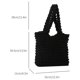 thumbnail image 2 of Bolso para axila para mujer bolsa con cierre de burbuja Simple de Color sólido suave bolso informal para mujer, 2 of 9
