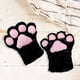 thumbnail image 4 of Guantes Guantes de medio Franela suave y cálida de Pv para rendimiento Cumpleaños Guantes Negro Zulema Guantes de medio dedo, 4 of 8