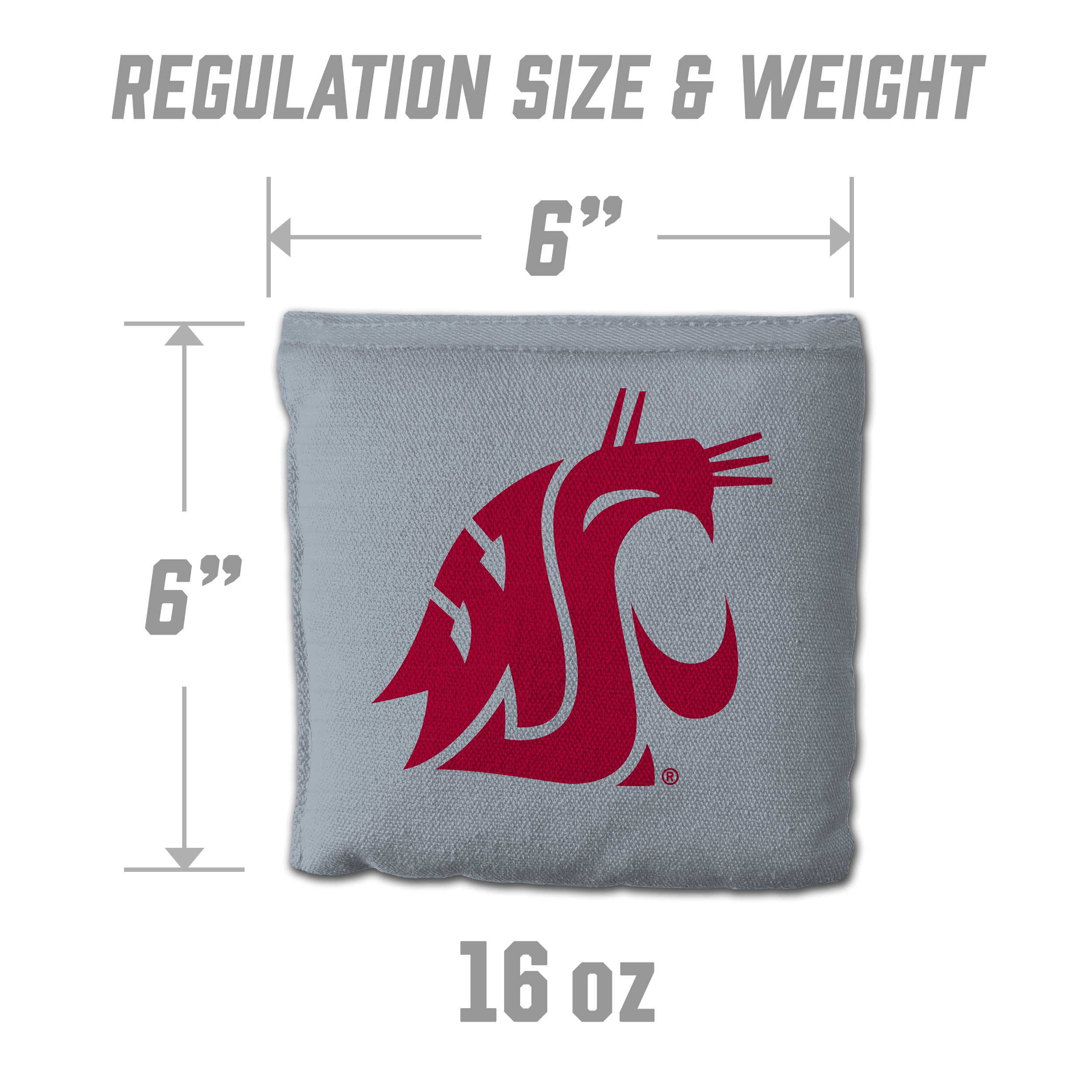Washington State Cougars 8pk Licensed Cornhole Bags