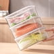 thumbnail image 4 of Matsuzay Caja de drenaje de calidad alimentaria para verduras y frutas sellada para frescura, caja gruesa, temporizador corporal no tóxico Cocina y Comedor Talla pequeña, 4 of 6