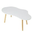 thumbnail image 7 of Dapmiu Cloud Shape Coffee Table 39.37 Inch, Modern Japanese Style Tea Table with 150lbs Load Capacity for Living Room Lounge, 7 of 7