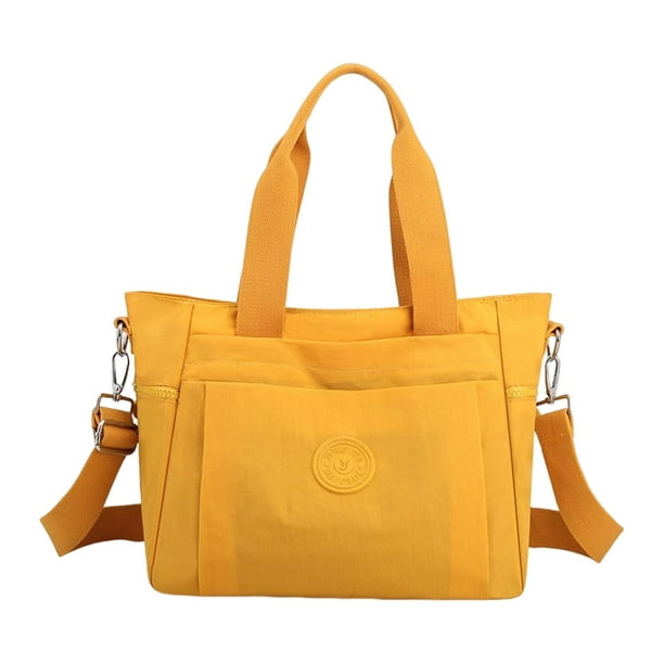 Canvas Tote Bag for Women Large Canvas Tote Bag with External Pocket, Top Zipper Closure