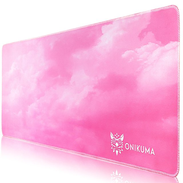 Alfombrilla de ratón para juegos, alfombrillas de ratón para teclado para juegos extendidas grandes 31.511.8in Feliz Sencillez