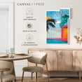 thumbnail image 5 of Elephant Stock Palm Springs California Wall Art - Vertical Canvas Wall Art - Living Room Wall Decor - Places Canvas - Blue And White Decor - 20" x 30", 5 of 8