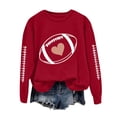 thumbnail image 6 of Godom Oversized Sweatshirt for Women Rugby Graphic Pullover Long Sleeve Drop Shoulder Fleece Sweatshirt, 6 of 7