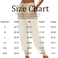 thumbnail image 3 of MLQIDK Linen Capris for Women Lounge Pant Knee Length Elastic Waist Pedal Pushers Dressy Casual Pedal Pushers with Pockets Army Green L, 3 of 7