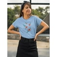 thumbnail image 2 of Vintage Flower Embroidery T-Shirt Women -Image by Shutterstock, Female Large, 2 of 4