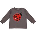 thumbnail image 3 of Inktastic Ladybug with a White Heart Girls Long Sleeve Toddler T-Shirt, 3 of 5