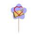 thumbnail image 1 of Día de San Valentín Selección de pastelitos Star lable Flag en palillos de dientes, 1 of 3