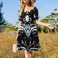 thumbnail image 2 of Venetian mask black / white Sleeveless Dress Summer dresses for women summer woman dress 2024, 2 of 6