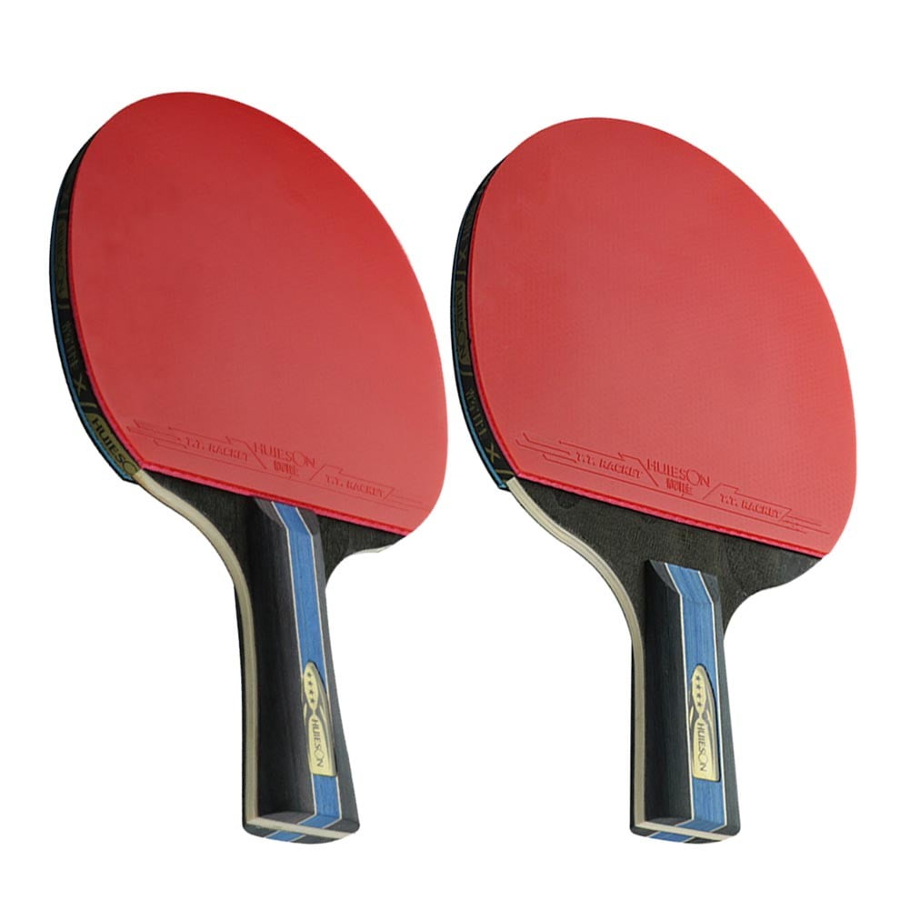 Splihome Perfect for Players of All Levels Our Double Face Pimples in Sticky Rubber Table Tennis Racket with Seven Layer Wood,Long Handle