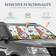 thumbnail image 3 of Goofa Funny Christmas Gnome Pattern 2 Piece Car Windshield Sun Shade Foldable | Front Windshield Shade for Sun, Heat and UV Rays | Sunshade for Car Front Window-Large, 3 of 7