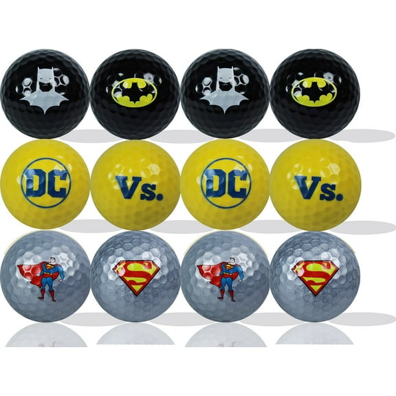 Bat Ball VS. Super Ball Golf Balls 12 Pack by GBM Golf