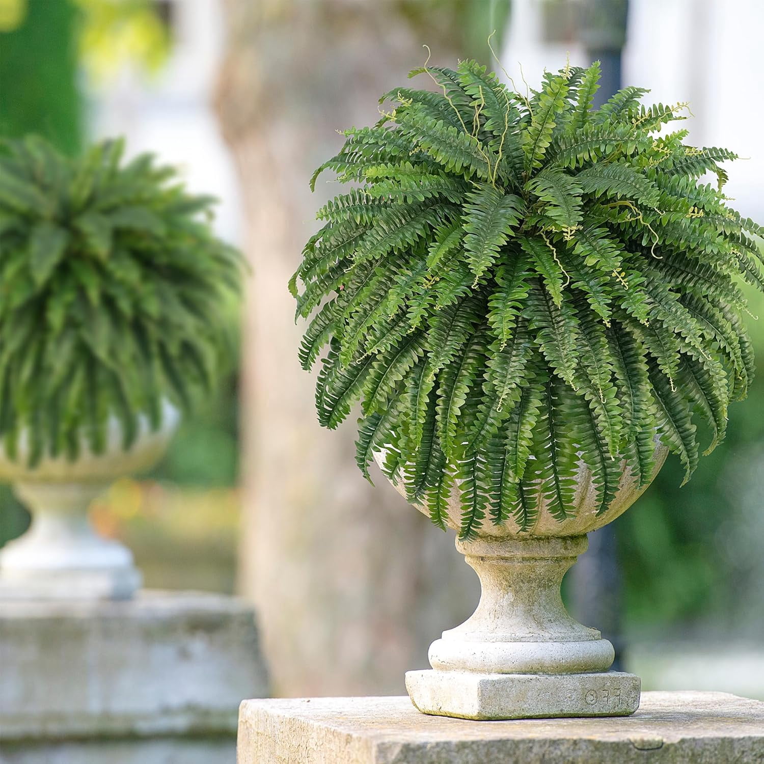 50 Inch Artificial  Ferns Fake Bush Plants Large Faux Ferns with 96 Fronds for Home Garden Decor