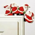 thumbnail image 3 of Decoración de puerta de Navidad de Reno Adorno colgante de esquina 20x10cm Papá Noel 1x para decoración para hogar Adorno de puerta santas Yotijar etiqueta engomada del marco de la puerta, 3 of 5