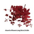 thumbnail image 2 of Flor artificial 4 ramas Flor falsa con hojas Oficina en casa Fiesta de bodas Decoración floral artificial, Rojo Vogacara HA6518-04B, 2 of 6