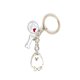 thumbnail image 5 of Llavero de dos piezas (marrón, blanco) para coche de perro mascota, regalo creativo para mascotas, llavero metálico para perro Bomei, regalo con etiqueta de marea JM, 5 of 5