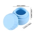thumbnail image 3 of 4pcs Small Silicone Cosmetic Jars With Lids Refillable Mini Travel Containers For Makeup Storage Portable Colorful Organizer Set (blue Purple Green), 3 of 7