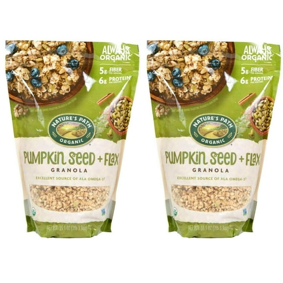 2 PACK | Nature's Path Organic Pumpkin Seed   Flax Granola