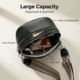 thumbnail image 4 of Bum Bags for Women Crossbody Bag, Trendy Crescent Shoulder Bags Spacious Fanny Packs Sling Bag Half Moon Purse, with Adjustable Strap, Black, 4 of 7