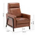 thumbnail image 7 of Bowery Hill Push Back Faux Leather Recliner in Caramel Finish, 7 of 7