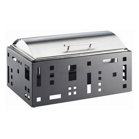 

Cal Mil 1613-13 Squared 9 qt. Black Roll Top Chafer - 23 x 15 x 16 in.