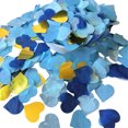 thumbnail image 1 of Inteprter Ajuste de confeti de corazones de amor Suministros de adorno de boda Papel de relleno de globo Celebración Compromiso Decoraciones de Kits de decoración para fiestas Azul oscuro claro + oro, 1 of 6