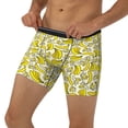 thumbnail image 3 of Cauagu Banana Print Men's Boxer Briefs, Funny & Cute Underwear Elastic Waistband Briefs Ideal Gift for Men,1-Pack, 3 of 7
