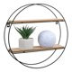 thumbnail image 2 of Estante de pared flotante redondo decorativo, 2 of 5