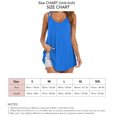 thumbnail image 5 of Camisolas holgadas y fluidas, camiseta sin mangas con doble correa, sin mangas, informal, ajustada, para mujer, señora, niña, verano, azul, XL, 5 of 5