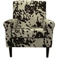 thumbnail image 3 of Fox Hill Ellis Rolled Arm Lounge Chair, Brown Cowhide, 3 of 6