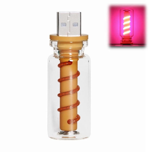 Car USB Night Light Bulb,USB Car Ambient Light,Mini LED InteriorLight,Touch Dimmable CarInterior Ambient Lights,Portable Plug-in Glass Bottle Night Lamp for Car,Tent,Desk,Bedside