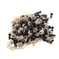 thumbnail image 1 of Sonew Yeux de Sécurité en Plastique Noir pour Poupées avec Rondelles pour Jouets (100 Unités), 1 of 1