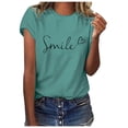 thumbnail image 2 of Chemise Décontractée Florale Foncée pour Femmes Printemps 2025 Manches Courtes Imprimées T-Shirts de Course Blouse, 2 of 7