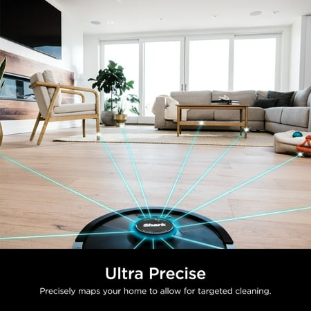 Shark - Matrix Plus 2in1 Robot Vacuum & Mop with Sonic Mopping, Matrix Clean, Home Mapping, HEPA Bagless Self Empty, WiFi - Black