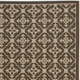 thumbnail image 3 of SAFAVIEH Courtyard Alastar Geometric Indoor/Outdoor Area Rug, Chocolate/Cream, 2'7" x 5', 3 of 5